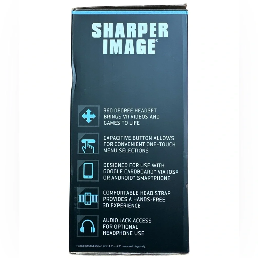 BRAND NEW Sharper Image Smartphone 360 Degree Virtual Reality Headset